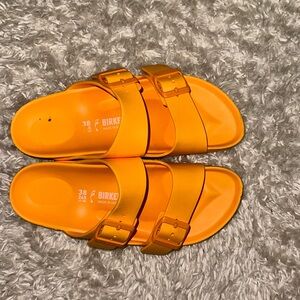 ORANGE BIRKENSTOCKS